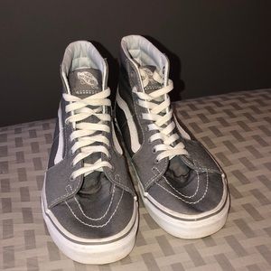 Gray hightop vans